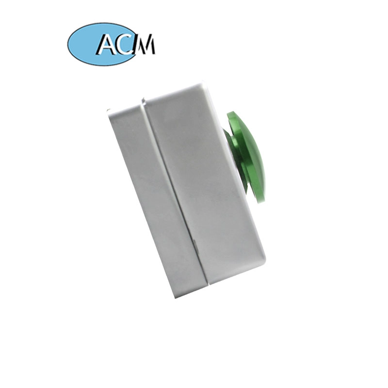 Square Zinc Alloy Metal Green Red Mushroom Request to Exit Switch access control door exit push button with back box