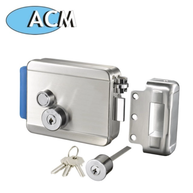 China Wholesale high quality Electric Rim Lock With Waterproof For Door Electronic Door Lock 12V manufacturer