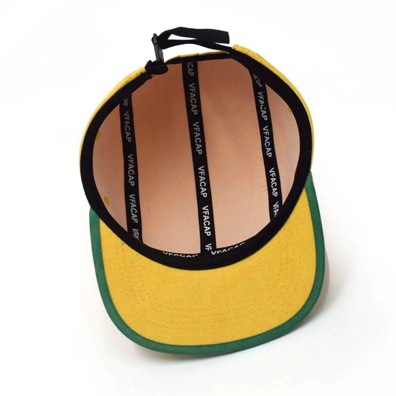 suede 5 panels snapback caps, plain embroidery 5 panels caps, design logo vfa 5 panels flat caps