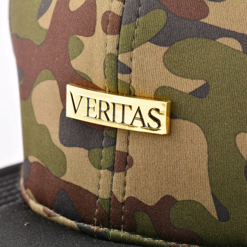 camo 6 panels snapback hats, metal plate snapback hats custom, china high quality snapback caps factory