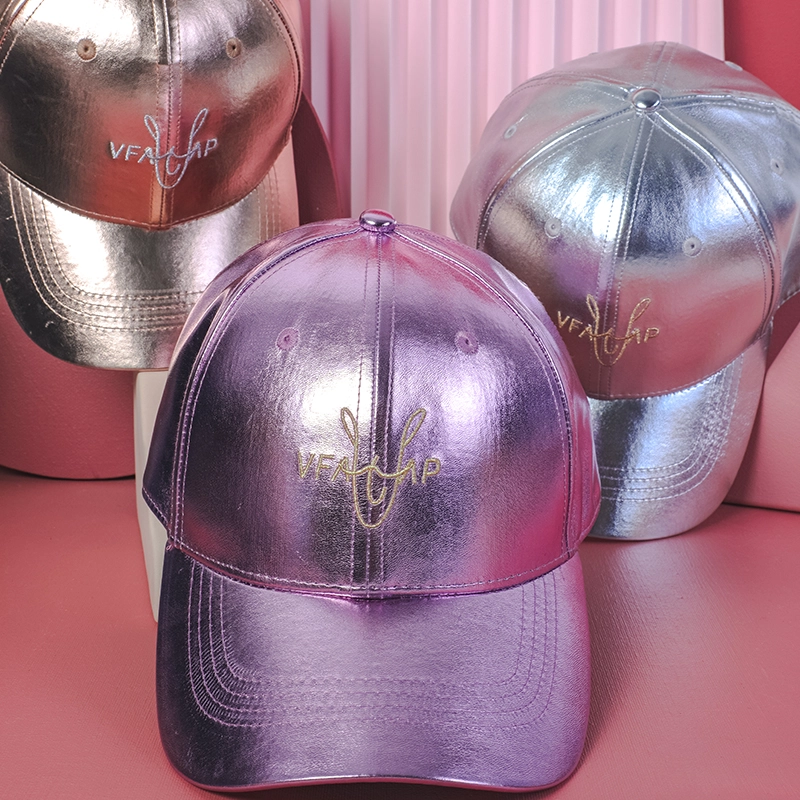 pu leather baseball caps custom