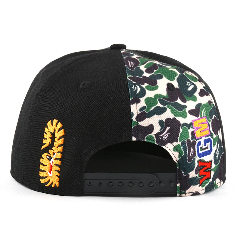 flat embroidery snapback caps custom