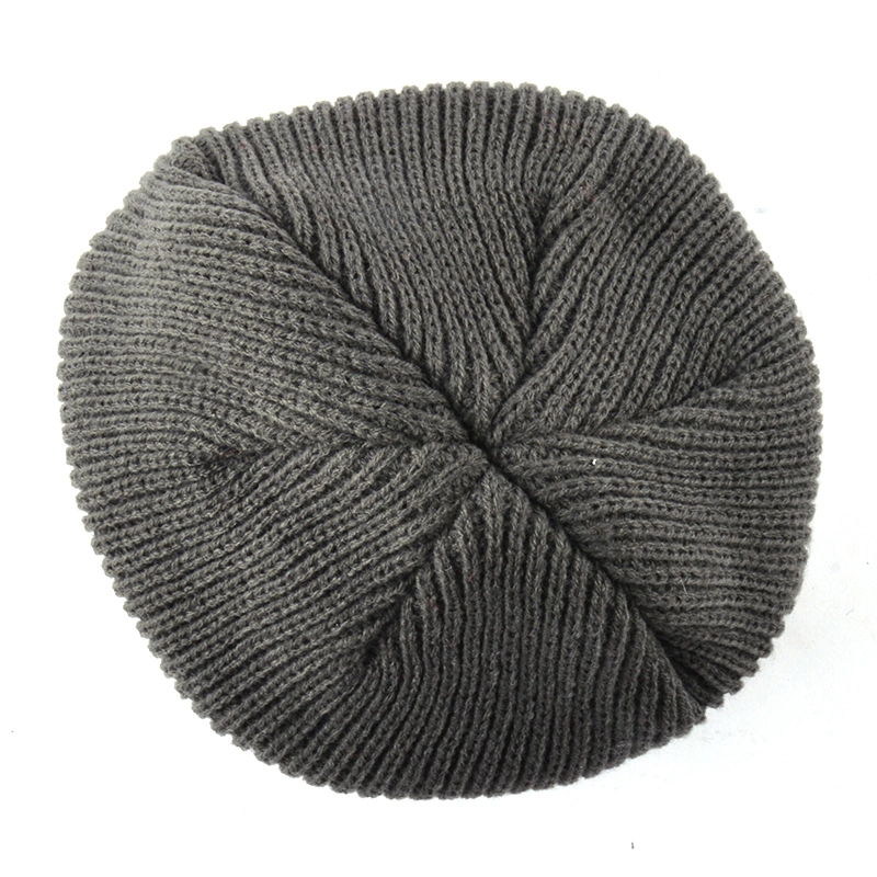 Men's Solid Plain Knitted Hat Beanie China Supplier