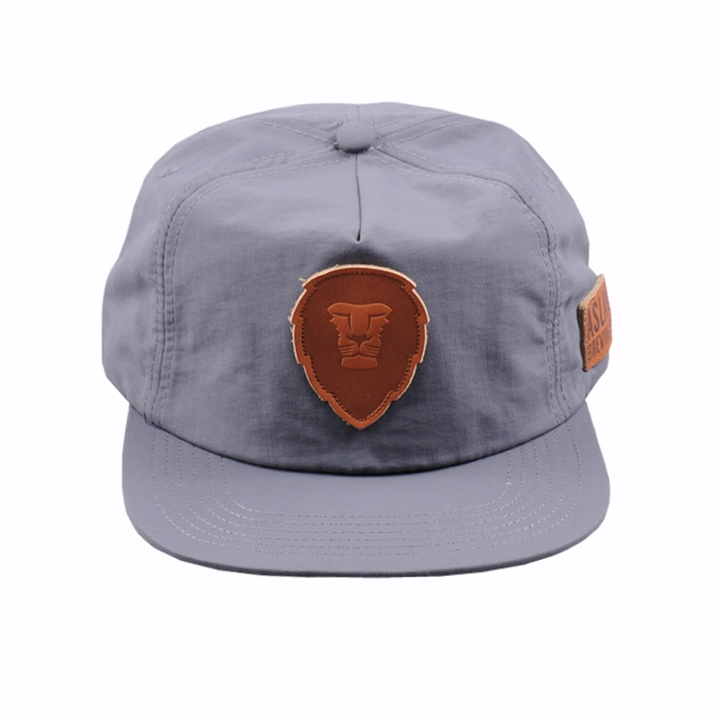 leather patch snapback
