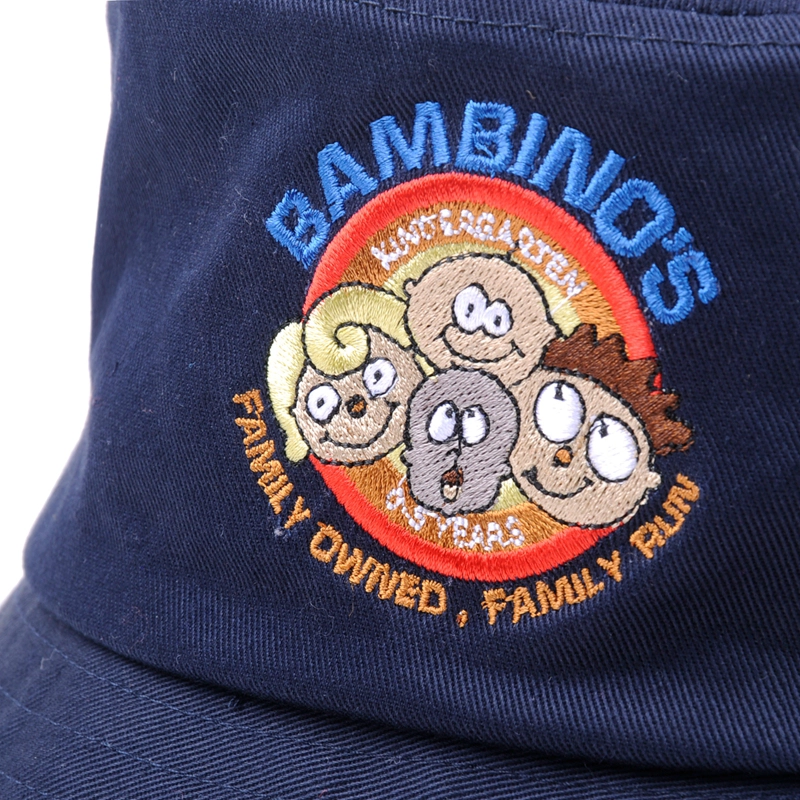 custom baby embroidery bucket caps, baby caps custom style factory china, design baby caps