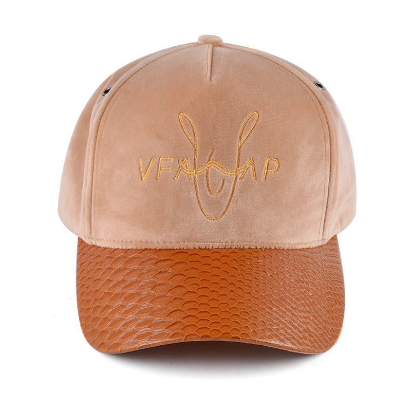 5 panels pleuche baseball hats