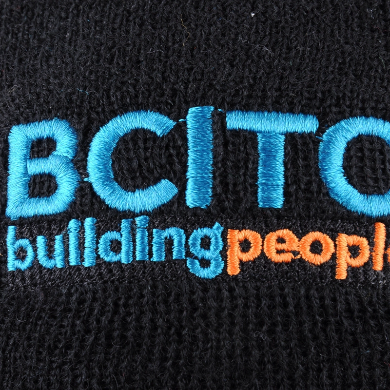 jacquard winter hat, knitted beanie with top ball supplier, beanies embroidery in china