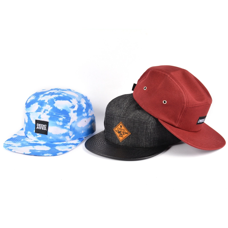 china custom 5 panels cap wholesale