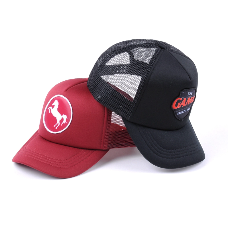 label patch foam trucker caps