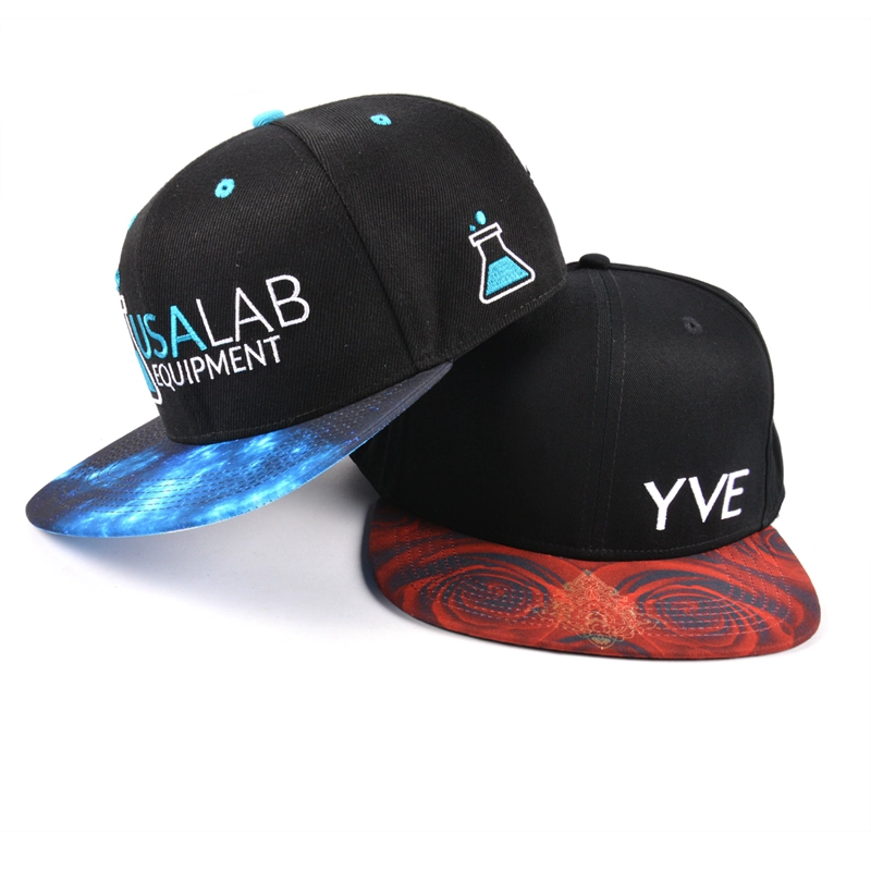 snapback hats supplier, black snapback caps, printing brim snapback hats