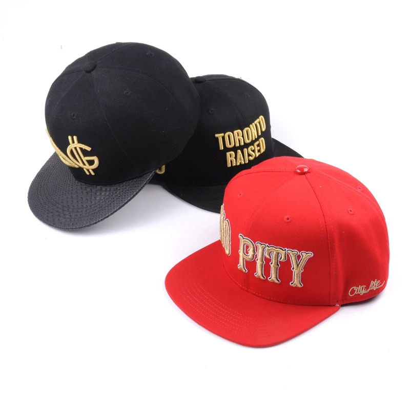 custom embroidery snapback cap with logo