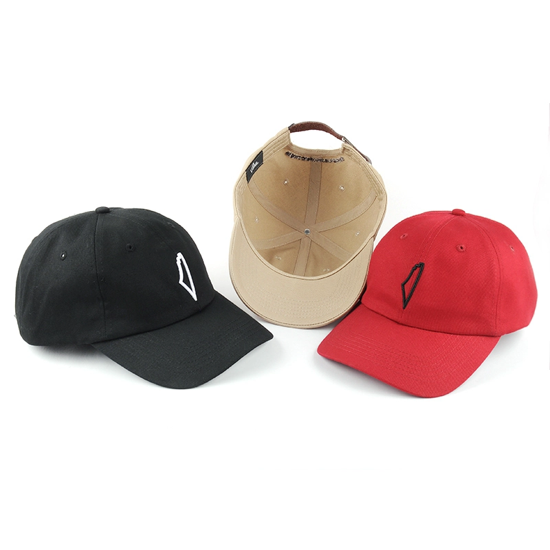 plain logo embroidery dad hat custom supplier