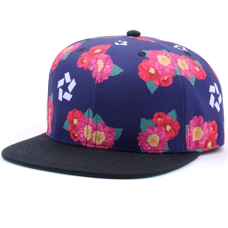 6-panel zoom printing snapback hat