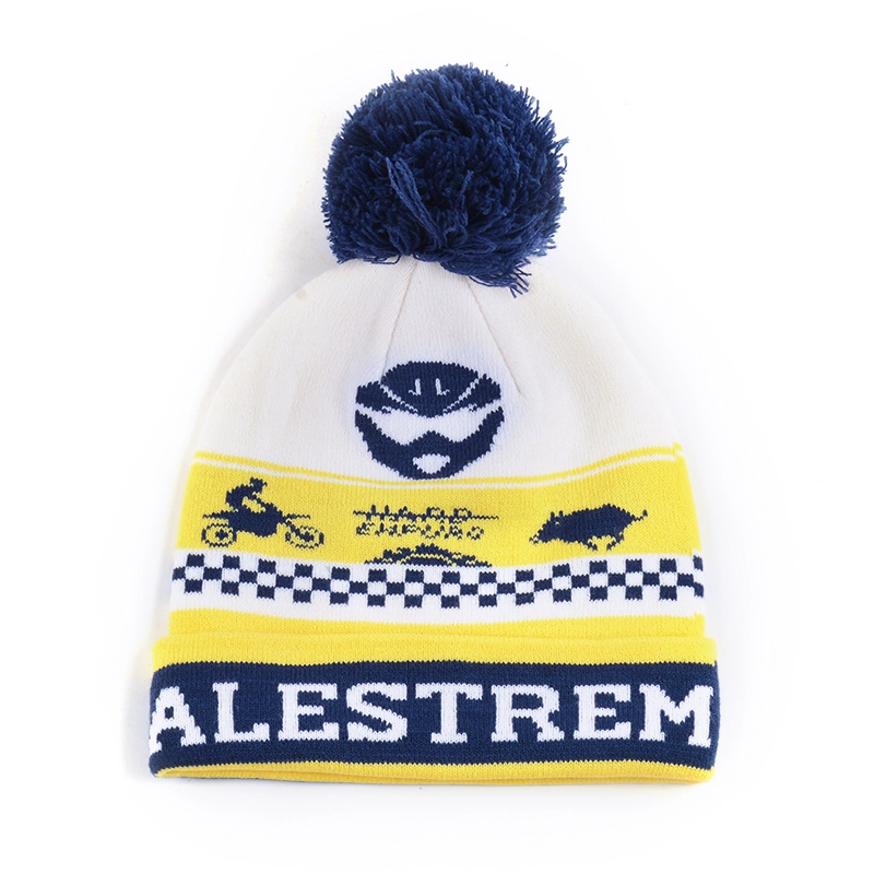 jacquard logo winter beanies custom