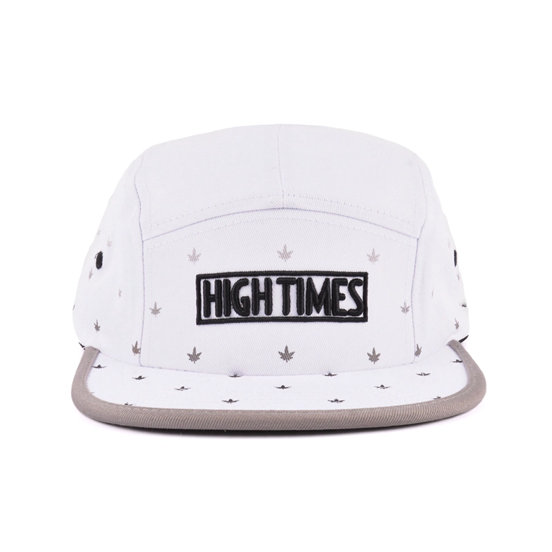 5 panels hats embroidery logo