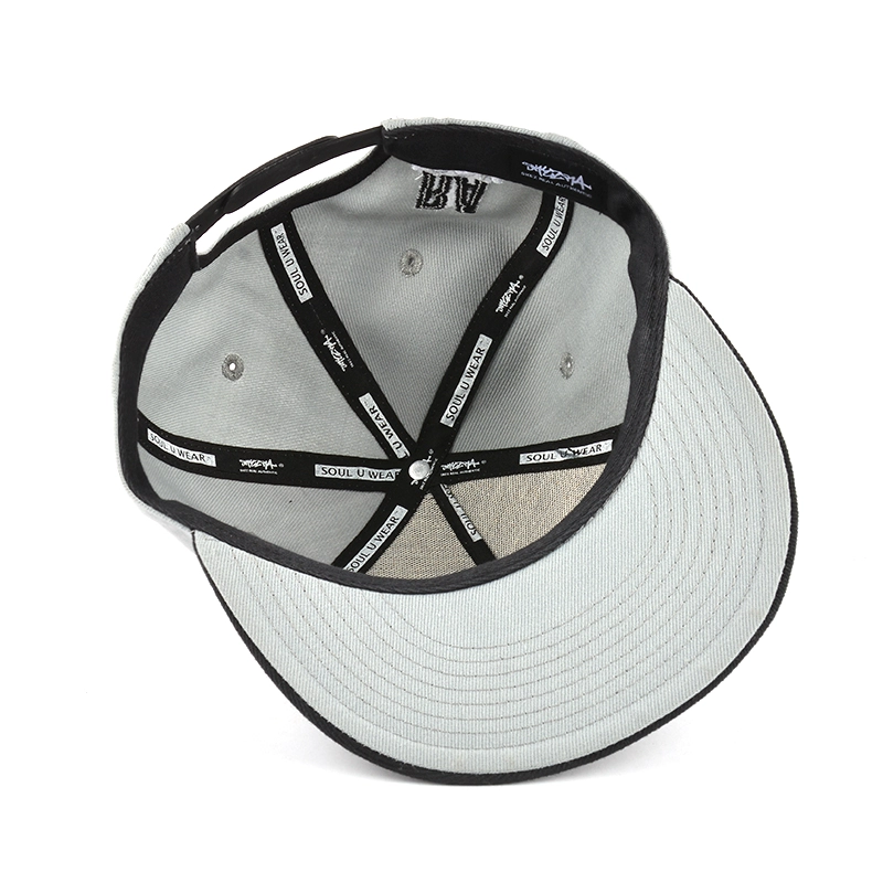 5 panel acrylic snapback caps