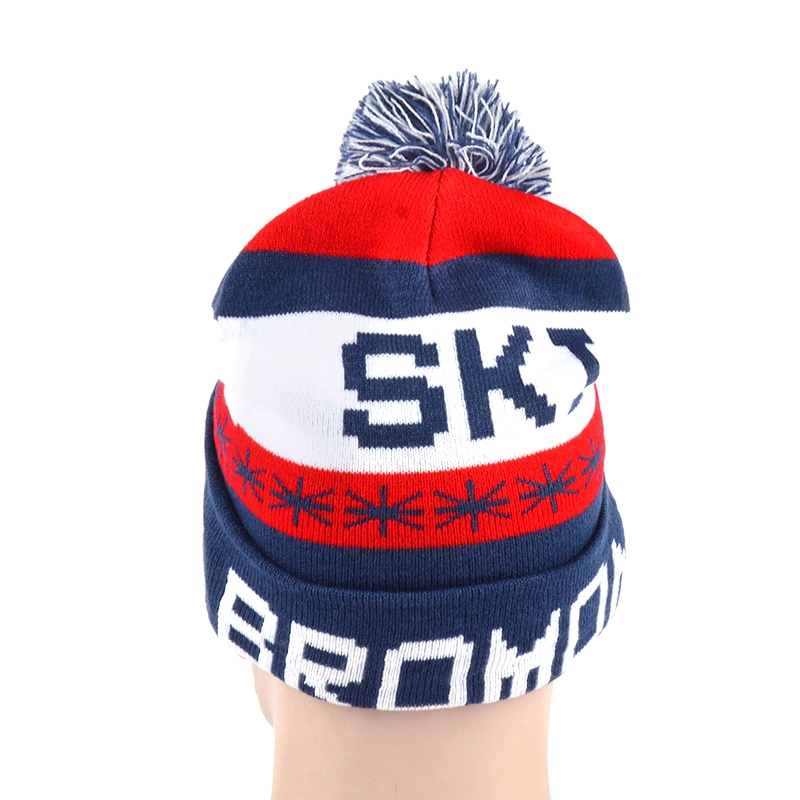 Jacquard Weave Crochet Knit hat