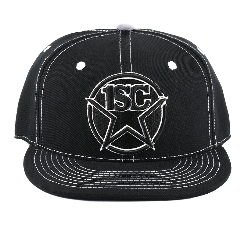 black flat brim snapback hats