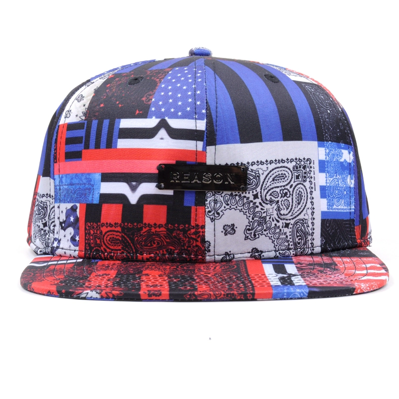 flower brim snapback hat