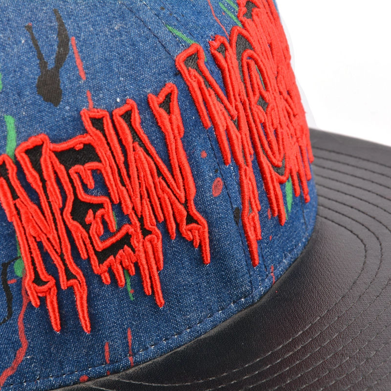 denim snapback caps flat hats