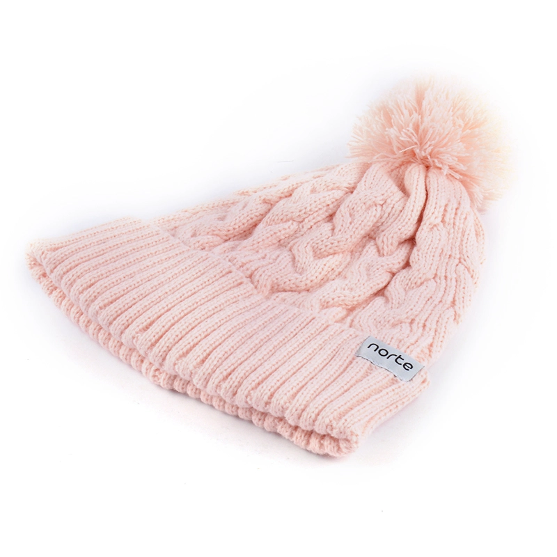 Fashion Lady Hats Knitted 100% Acrylic Beanie