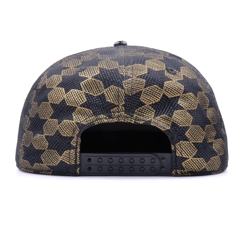 puff embroidery flat brim snapback caps