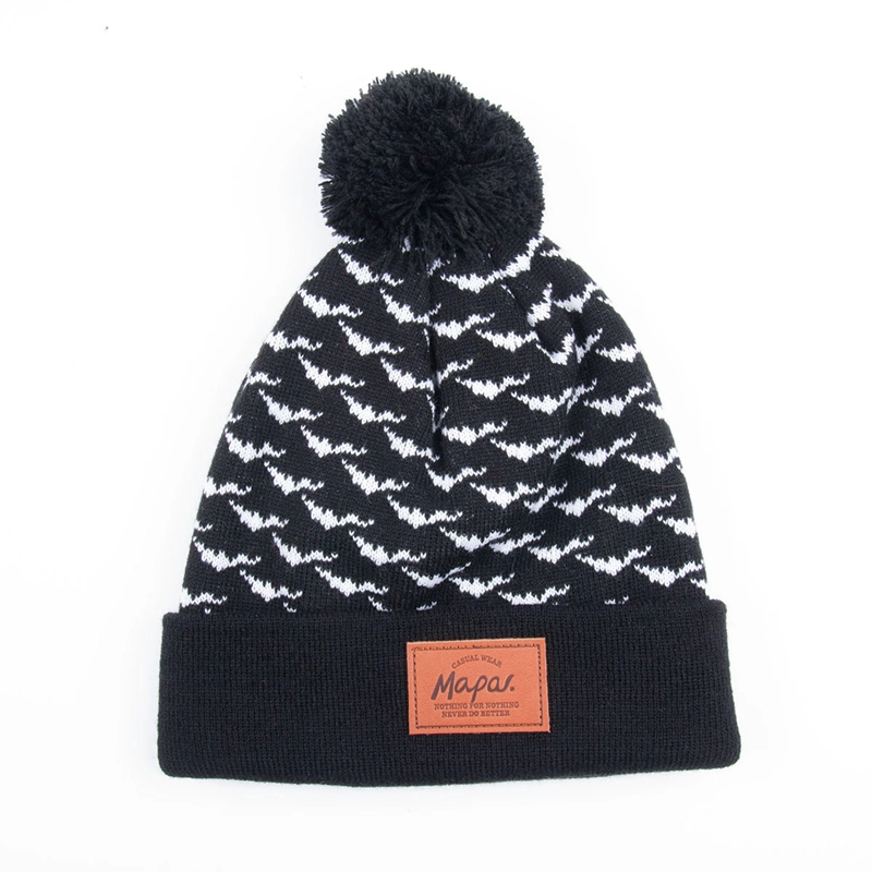 100%Acrylic Knitted Winter Hat, Knitted Beanie
