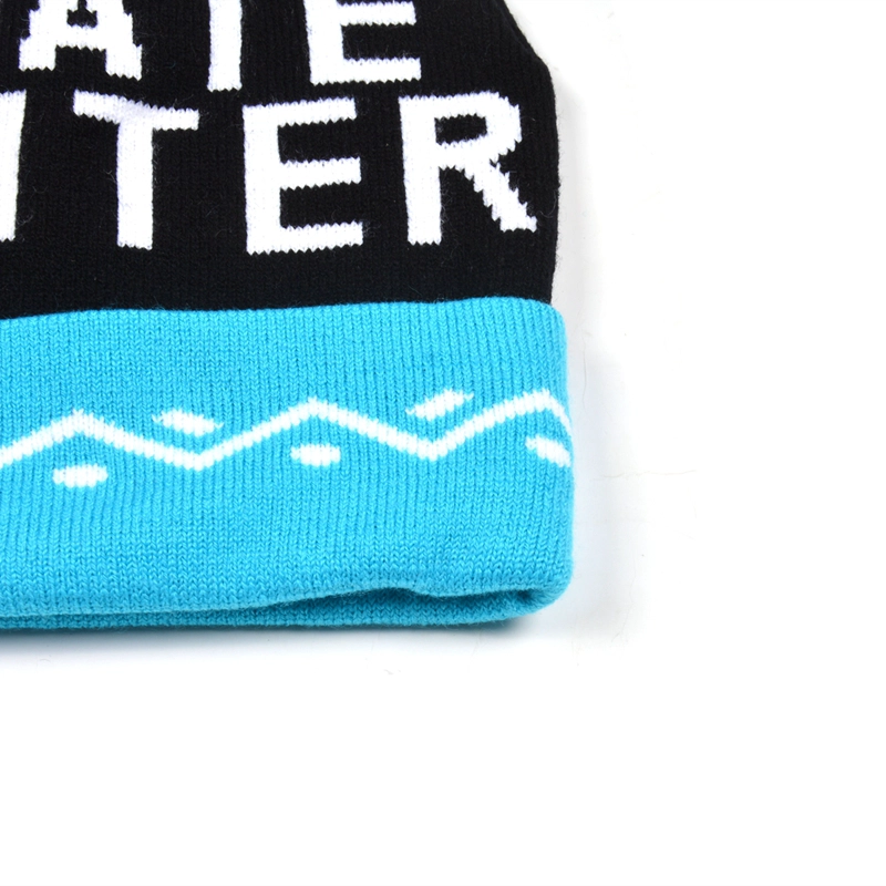 beanie knit pattern straight needles, knitted beanie with top ball supplier, skull cap beanie