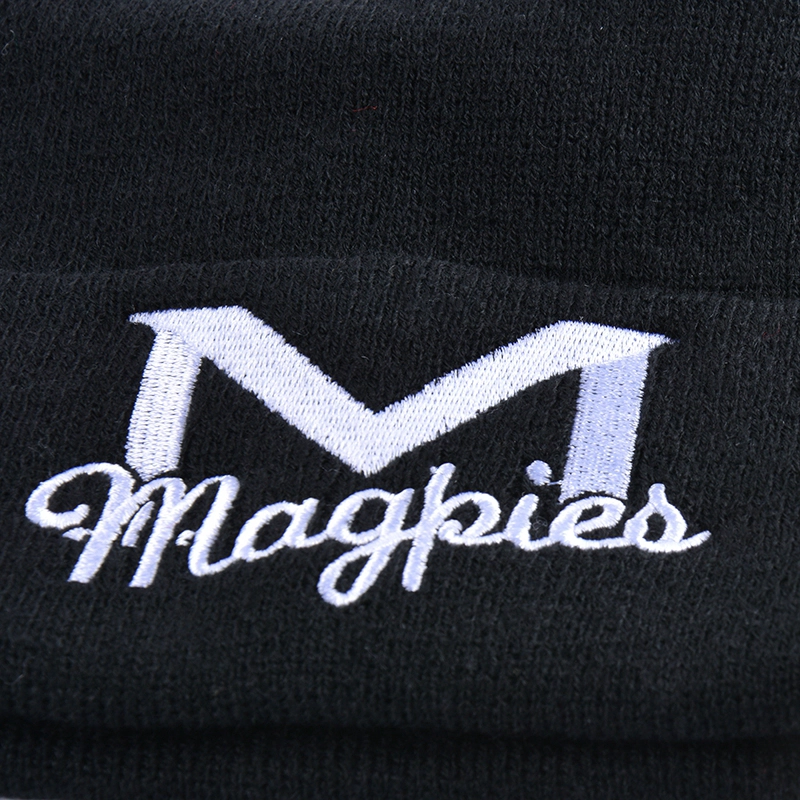 china beanie hat black and white