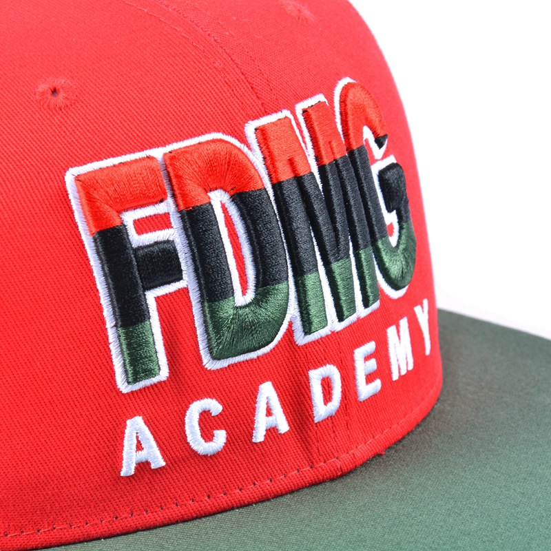 3d embroidery hats, custom flat brim caps, design your own snapback cap