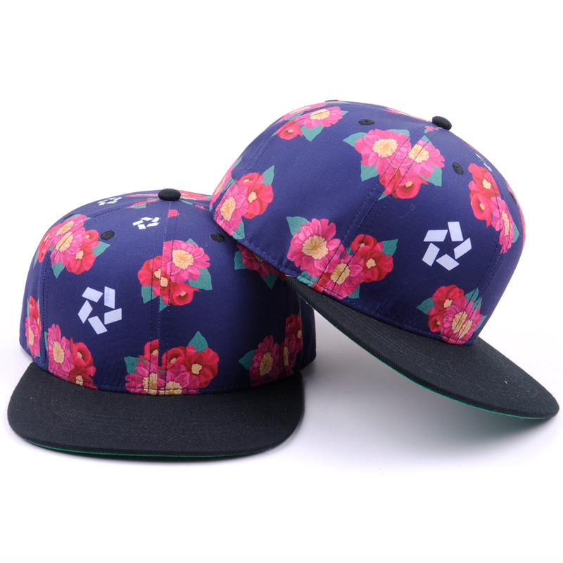 6-panel zoom printing snapback hat