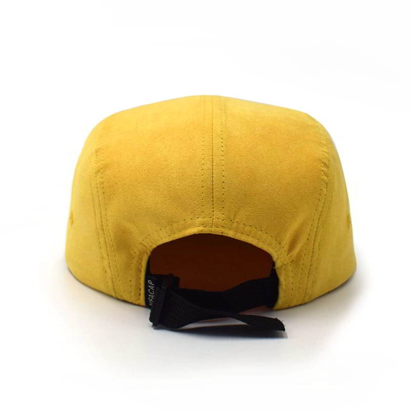 plain embroidery 5 panels caps