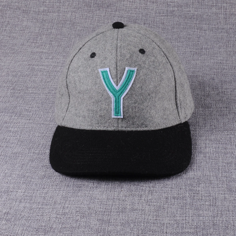 laser cutting logo baseball caps, melton wool baseball caps, baseball cap for sale