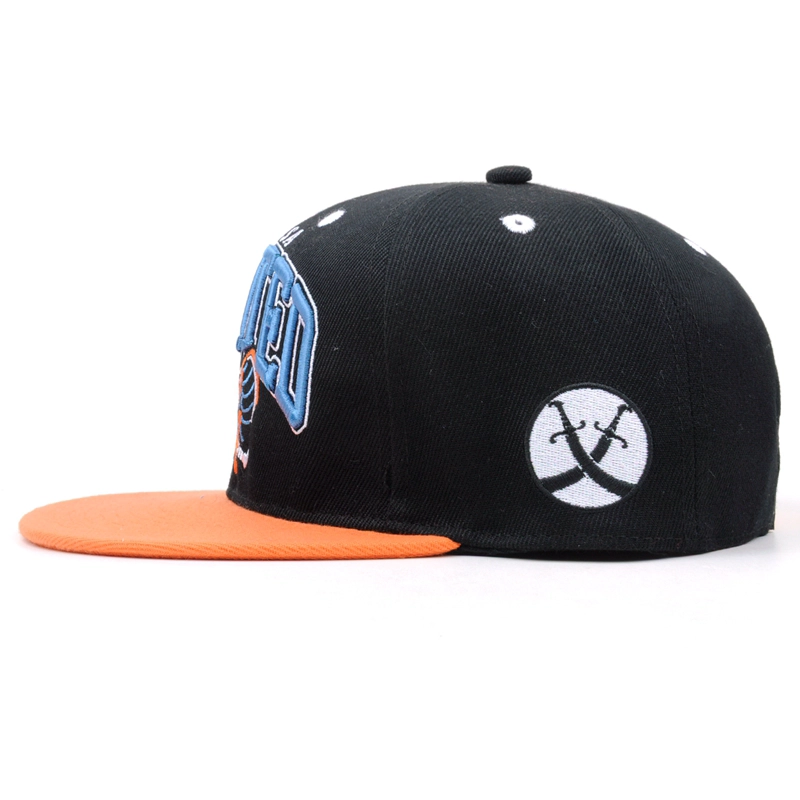 Custom 6 Panel 2 Tone 3D Embroidered Snapback Hat