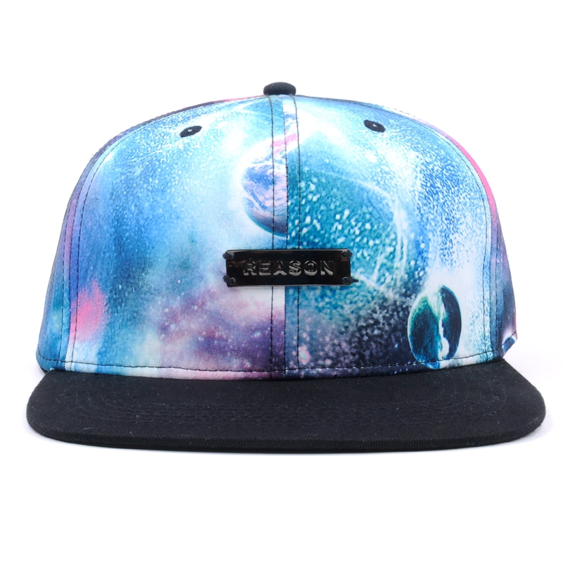 metal plate snapback caps custom