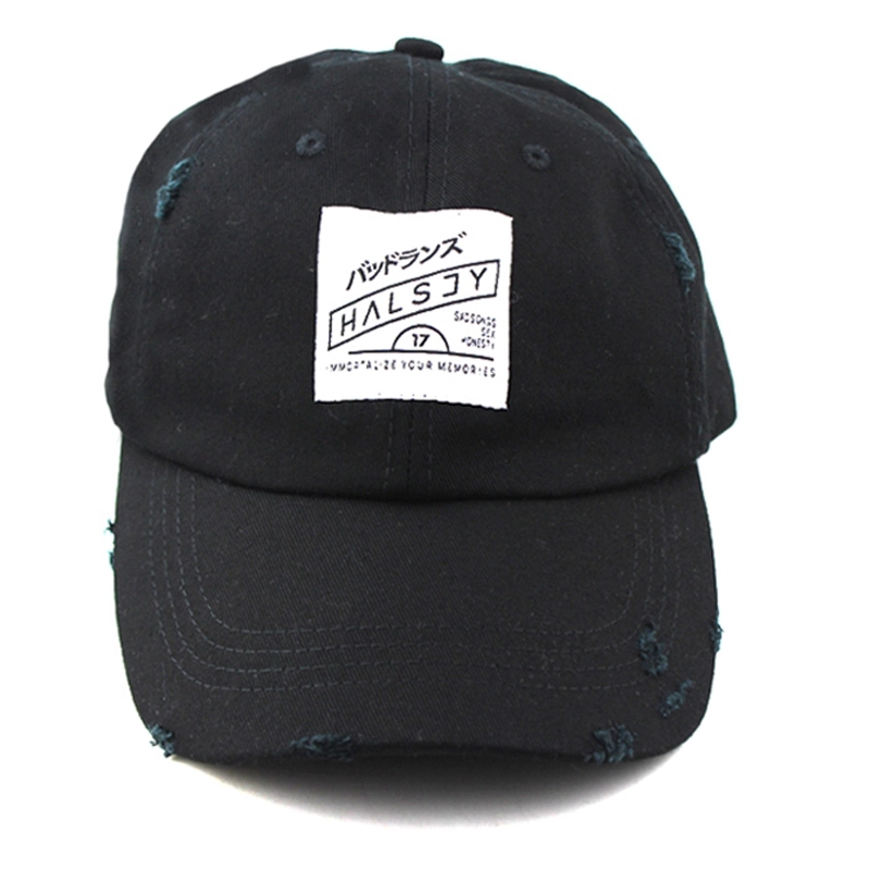 black sports dad hats custom