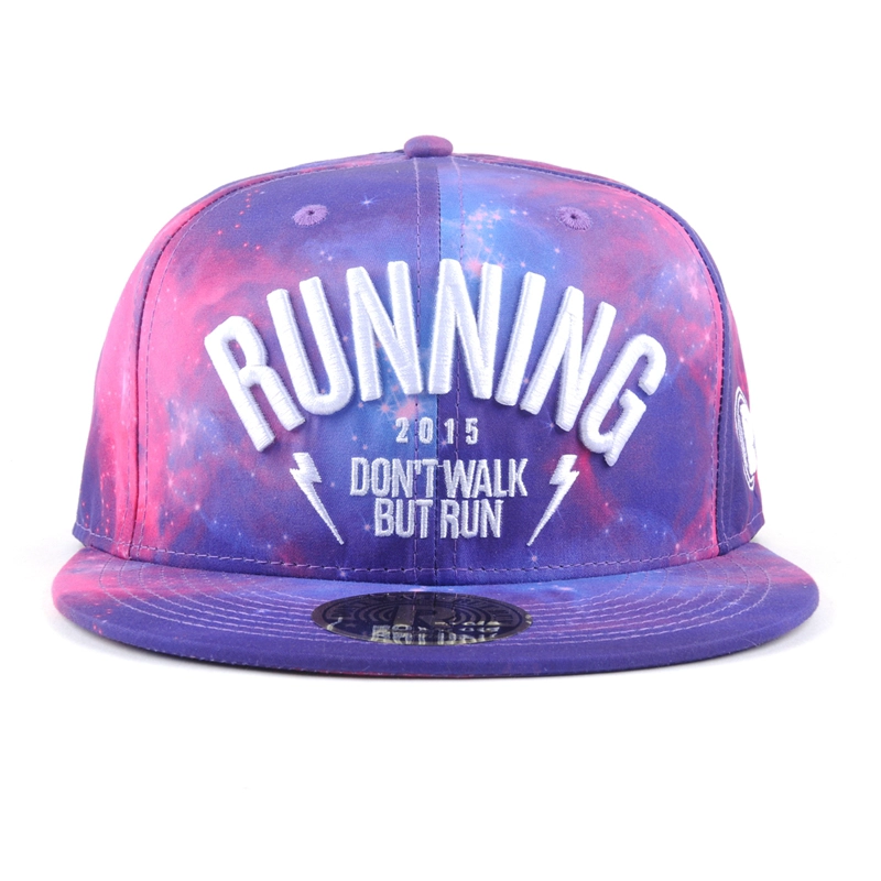 printed galaxy snapback caps