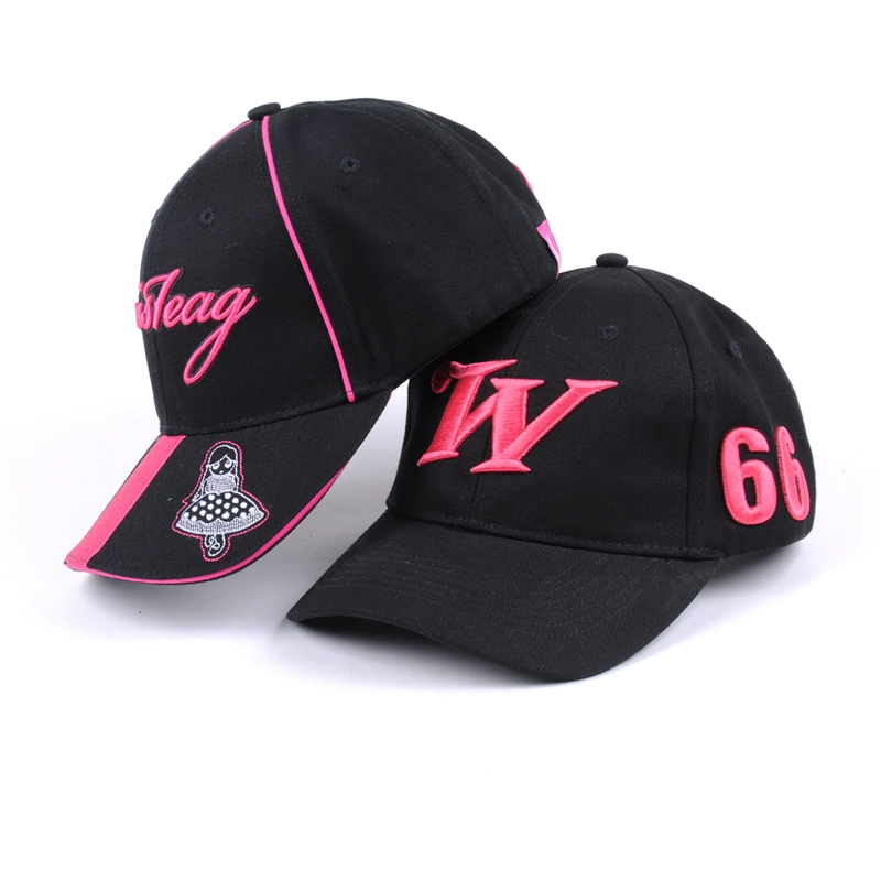 black cotton sports cap custom, embroidery cap sports hat, sports baseball hat custom logo