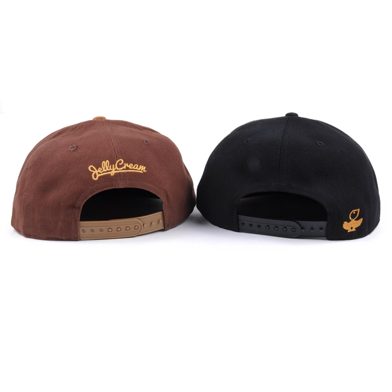 3d embroidery logo flat brim snapback