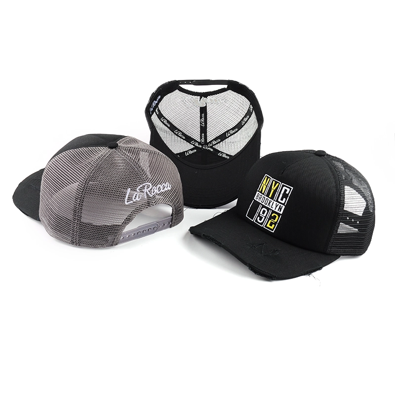 distressed trucker cap mesh hats custom