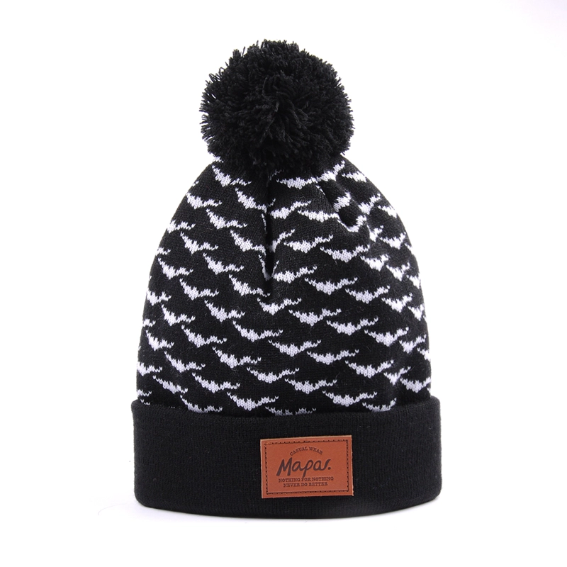 100%Acrylic Knitted Winter Hat, Knitted Beanie