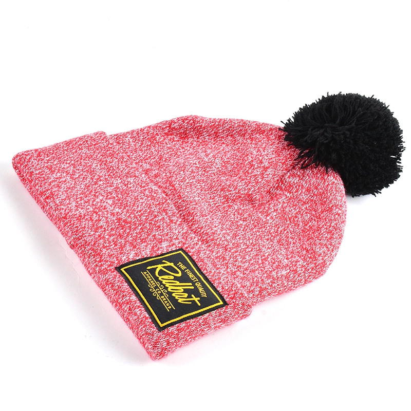 design knit pom beanies