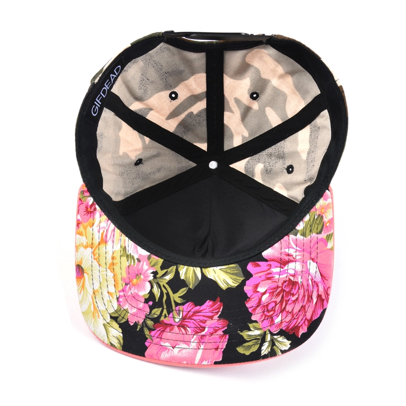 suede brim camo snapback hat
