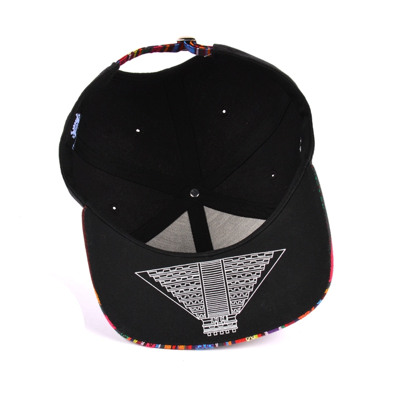 6 panel snapback cap, embroidery logo snapback hats, high quality hat supplier china