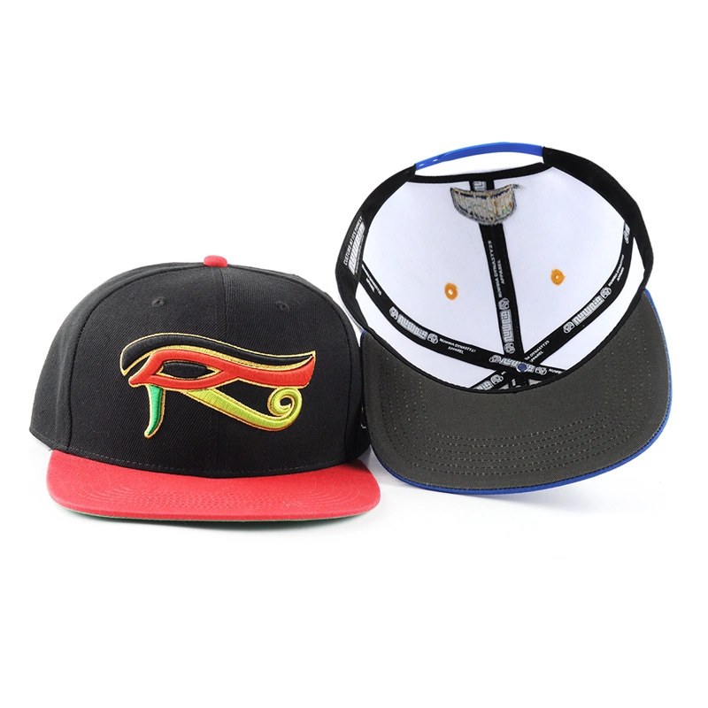 flat brim snapback caps wholesale, puff embroidery snapback caps, custom embroidery snapback hats