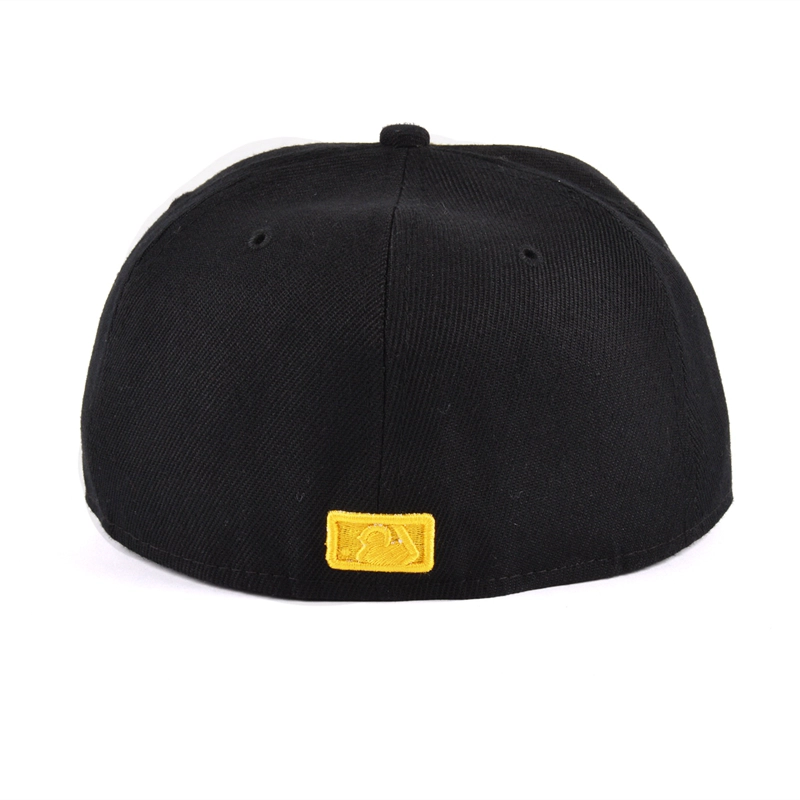 fitted 3d embroidery snapback hat cap, black snapback caps supplier china, 100% acrylic snapback cap