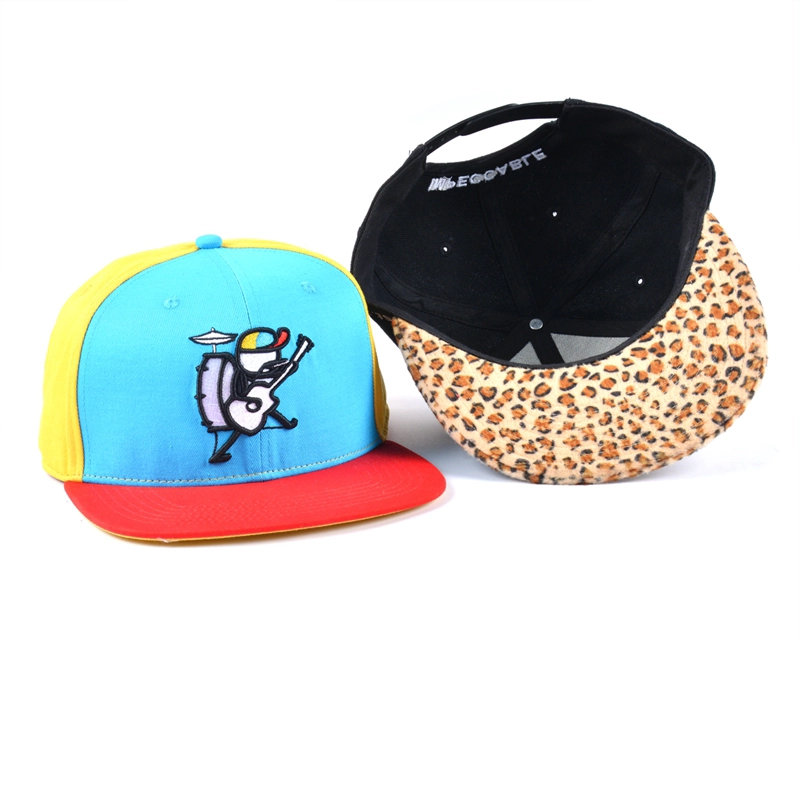 custom embroidery snapback cap, flat bill snapback cap