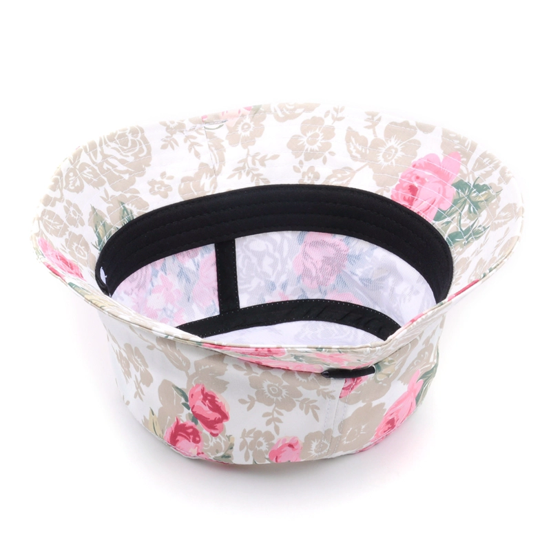 custom woman printed fabric bucket hat