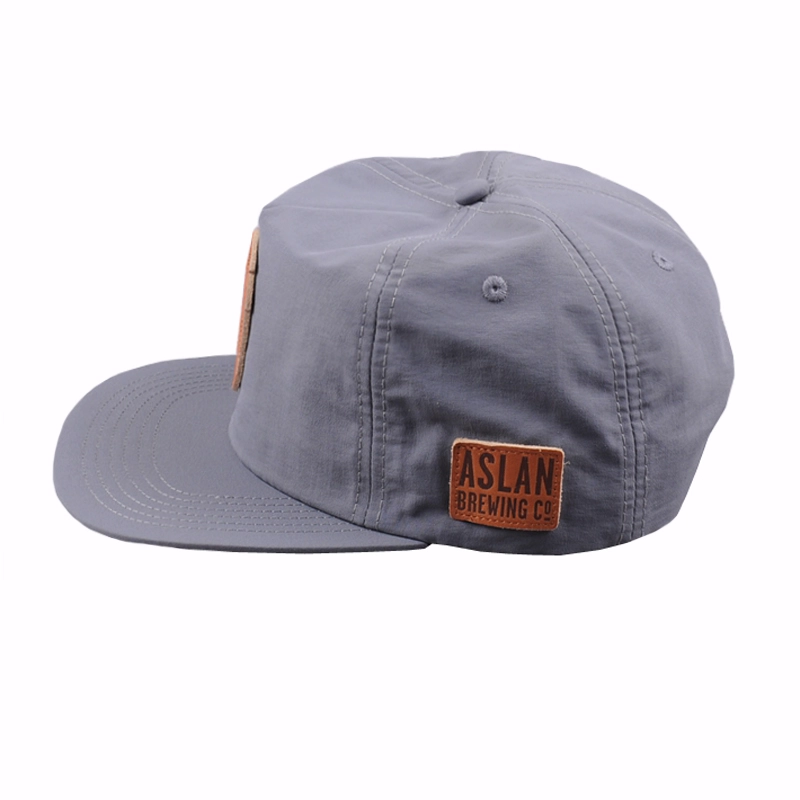 leather patch snapback