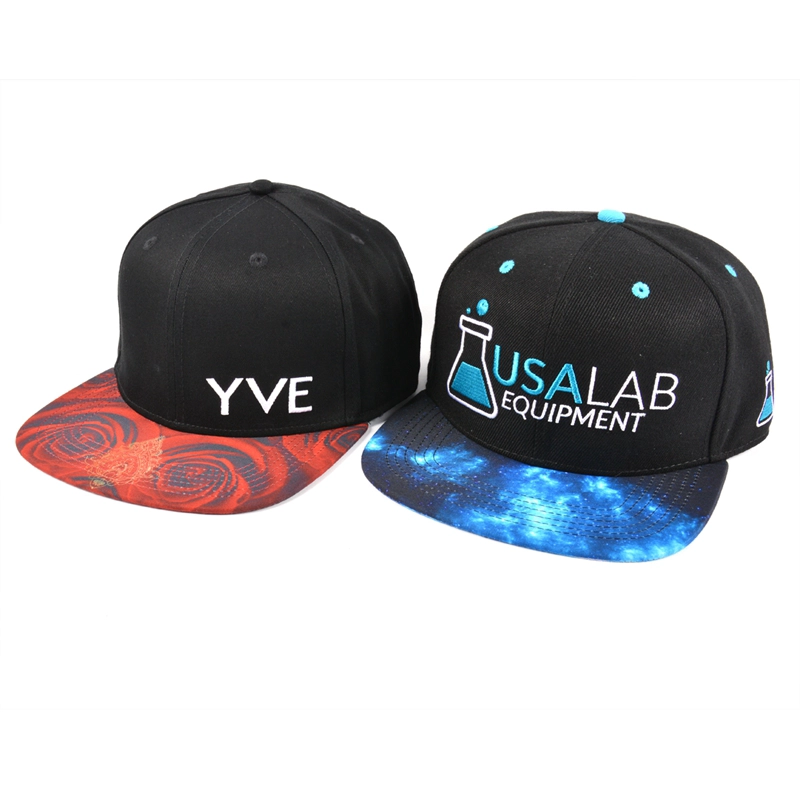 snapback hats supplier, black snapback caps, printing brim snapback hats